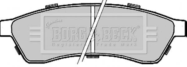 BORG & BECK Bremžu uzliku kompl., Disku bremzes BBP2211